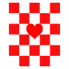 Kroatien Flagge Herz Hrvatska 2021