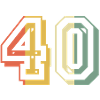 40 ans d’anniversaire rétro