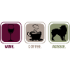 Aussie Australian Shepherd Wein Kaffee