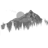 Moonlit Peaks Silhouette