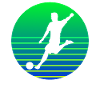Footballer Sunset Logo