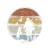 Hunter hunting dog retro
