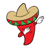 Chili Dabbing Funny Chili