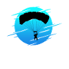 Parachutist Logo Skydiving Skydiver