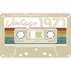 Retro kassette Vintage 1971 Fødselsdag Gave