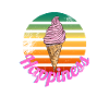 Ice Cream Happiness Summer Graphic