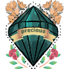 Precious Floral Gemstone