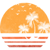 Palm Sunset Silhouette