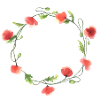 Poppy Wreath II