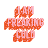 Sono freddo, odio invernale, inverno divertente