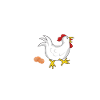 Hühner Weihnachten Bäuerin
