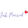 JUST MARRIED. VIVE LES MARIES. SAINT VALENTIN