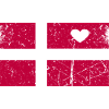 Denmark Flag Design T-Shirt