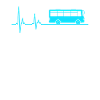 Bus Geschenk Busfahrer Herzschlag Herzlinie