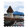 Lucerne Chapel Bridge Panorama