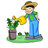 Garden motif gardener gift