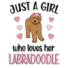 Labradoodle Mädchen Hundebesitzer Labradoodle Mama