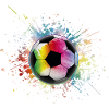 Fußball Regenbogen Bunter Ball