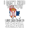 Serbien flagga I serbiska souvenirer