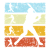 Retro baseball player