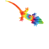 Crested Gecko Tie Dye