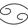 Zodiac sign symbol Cancer