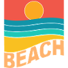 Beach sunset sea