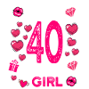 Sweet 40 anniversaire girl