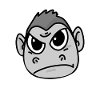 Gorilla angry