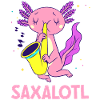 Cute Axolotl Kawaii Saxalotl
