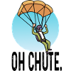 Skydiving parachutist parachute gift