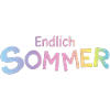 Endlich Sommer Pastellbuchstaben