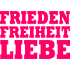 Frieden freiheit liebe