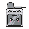 Stove oven Kawaii