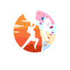 Grimpeuse grimpeuse grimpeur sport