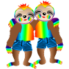 LGBTQIA+ PRIDE FRIENDSHIP - SLOTHS