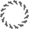 Laufschuh Kreis