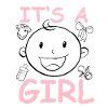 It’s a Girl Gender Reveal bébé fille
