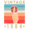 1984 Birthday Gift Retro Woman