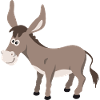 Donkey Illustration – Hand Drawn Animal Motif