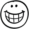 Broad grin
