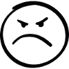 Evil face