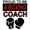 Fier entraîneur de boxe Gants de boxe Poing Poing