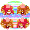 pancake fruit sauce party