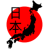 Japanese Red Sun and Map