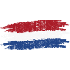 Dutch Flag Brush Strokes Tee