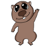 Wombat animal motif cute sweet