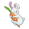 Hare with carrot