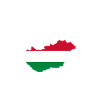 Hungary Flag Country Map Heartbeat