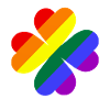 Kleeblatt Regenbogenfarben LGBTQ